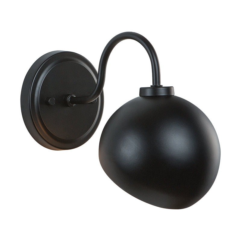 Capital Lighting 633111MB One Light Wall Sconce, Matte Black