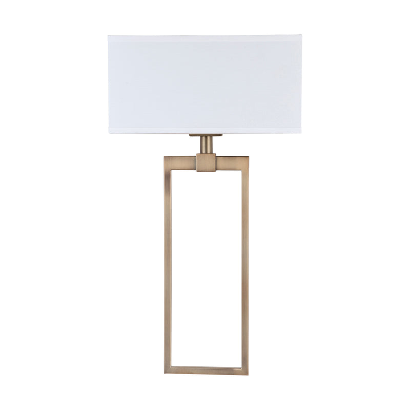 Capital Lighting 633321AD Two Light Wall Sconce, Aged Brass