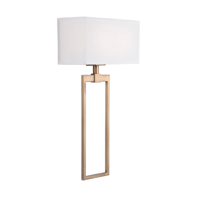 Capital Lighting 633321AD Two Light Wall Sconce, Aged Brass