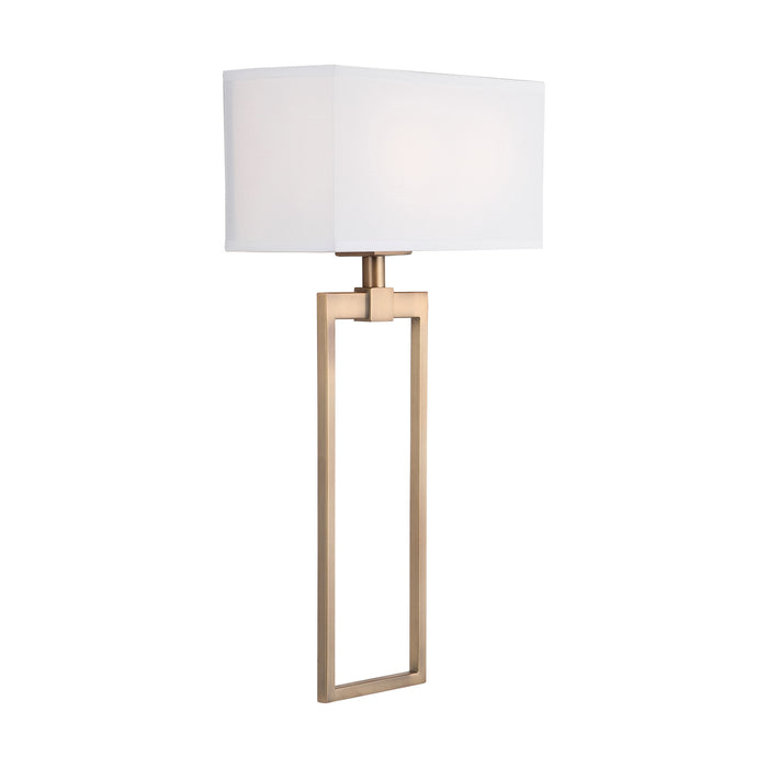 Capital Lighting 633321AD Two Light Wall Sconce, Aged Brass