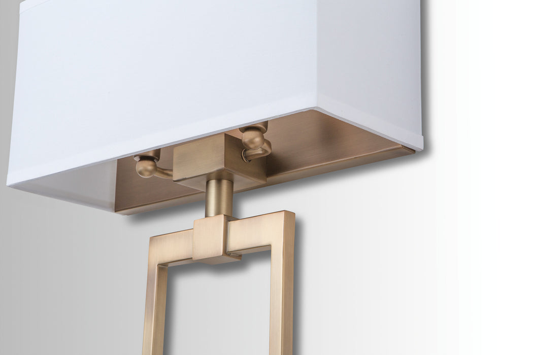 Capital Lighting 633321AD Two Light Wall Sconce, Aged Brass