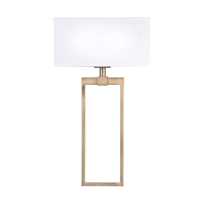Capital Lighting 633321AD Two Light Wall Sconce, Aged Brass