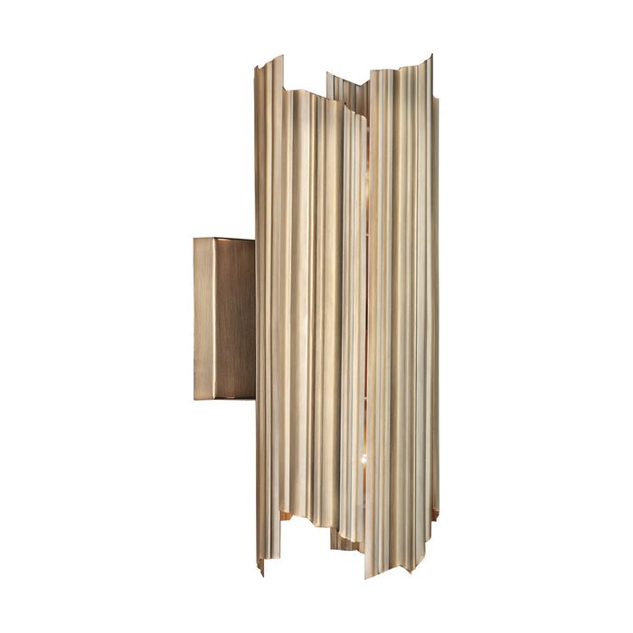 Capital Lighting 633421AD Two Light Wall Sconce, Aged Brass