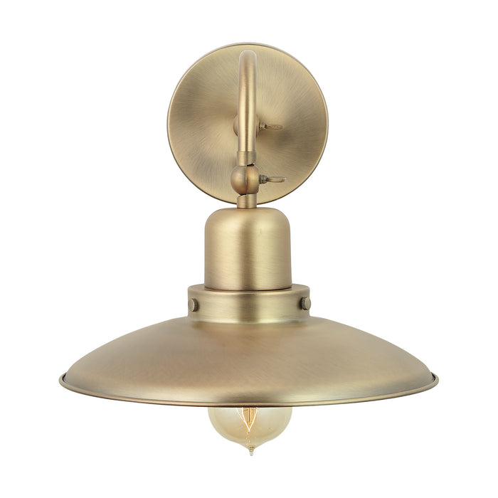 Capital Lighting 634811AD One Light Wall Sconce, Aged Brass