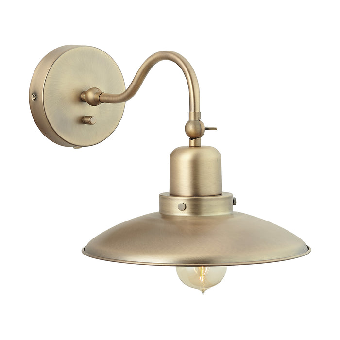 Capital Lighting 634811AD One Light Wall Sconce, Aged Brass