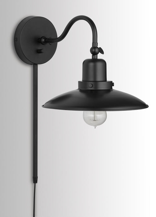 Capital Lighting 634811MB One Light Wall Sconce, Matte Black