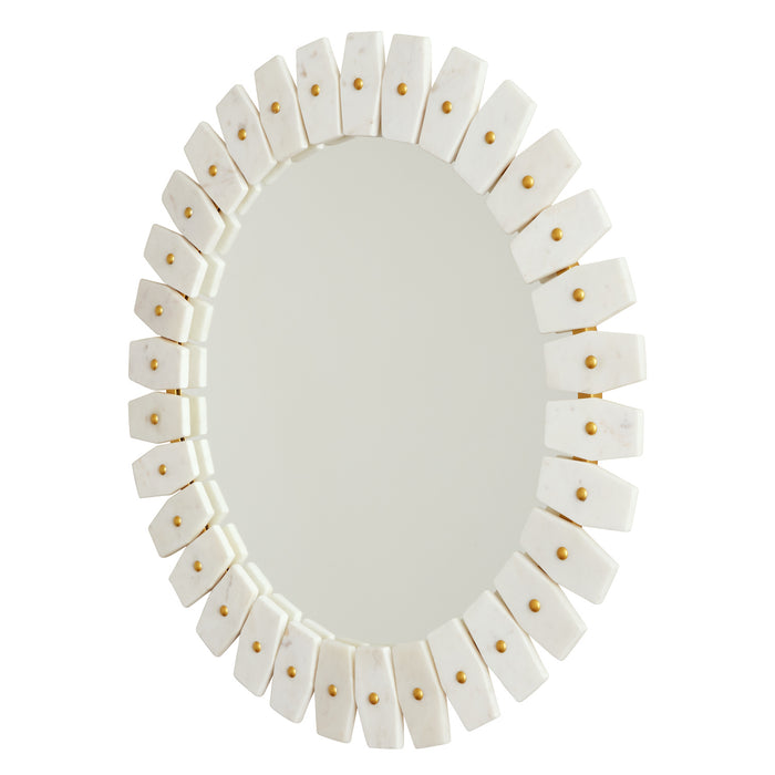 Capital Lighting 735404MM Mirror, Marble with Brushed Brass Metal