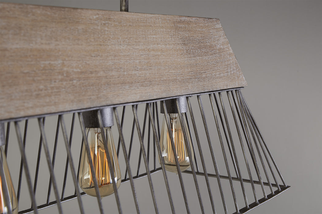 Capital Lighting 835051UW Five Light Island Pendant, Urban Wash