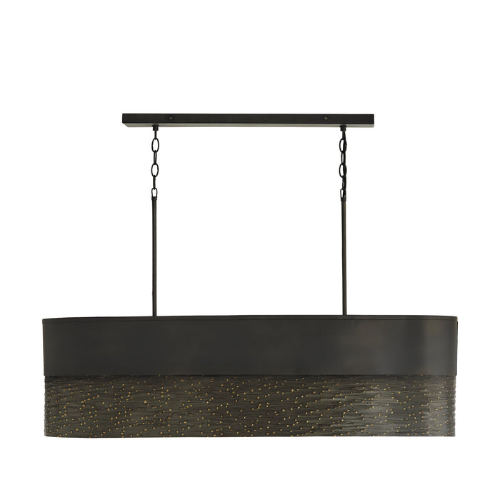 Capital Lighting 835151GI Five Light Island Pendant, Grey Iron