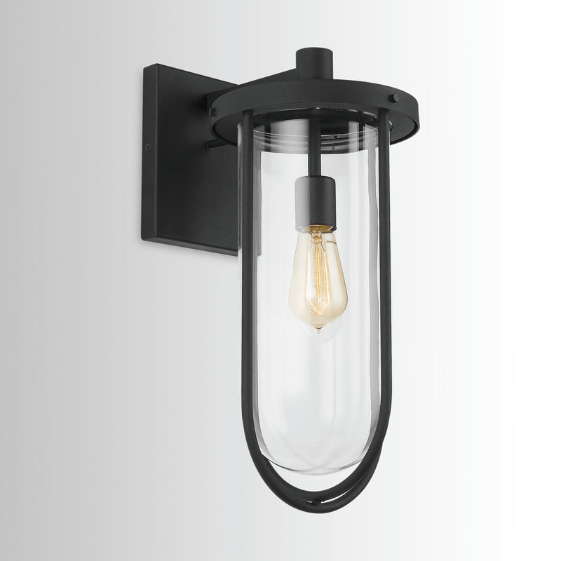 Capital Lighting 934212BK One Light Wall Mount, Black