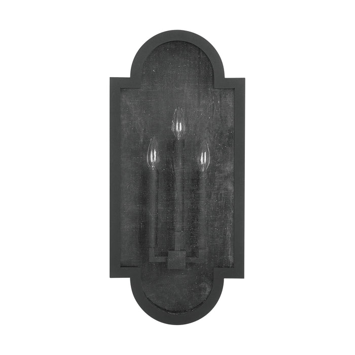 Capital Lighting 934531BK Three Light Wall Mount, Black