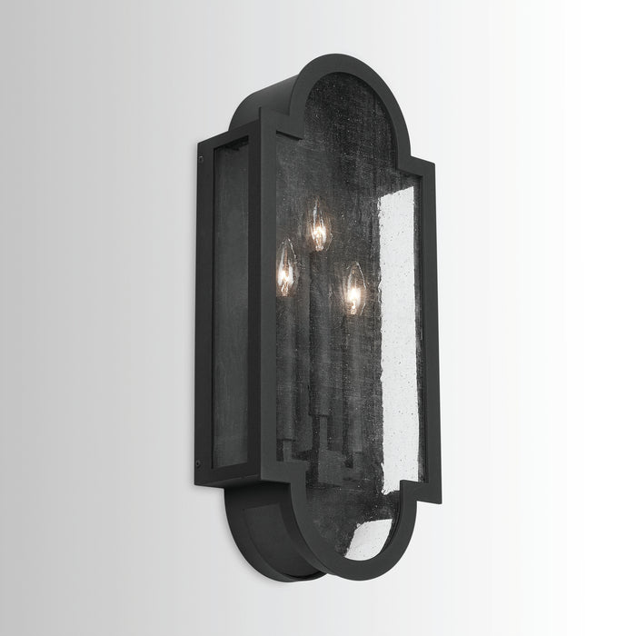 Capital Lighting 934531BK Three Light Wall Mount, Black