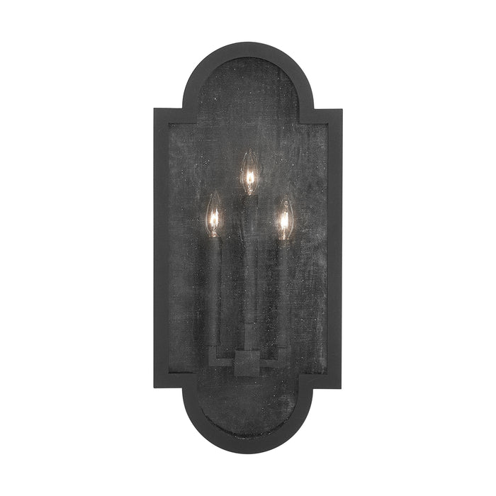 Capital Lighting 934531BK Three Light Wall Mount, Black