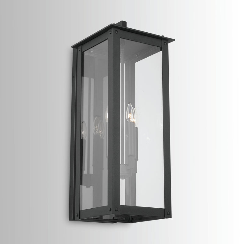Capital Lighting 934641BK Four Light Wall Mount, Black