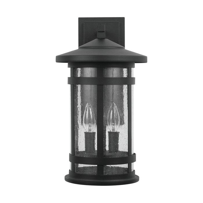 Capital Lighting 935521BK Two Light Outdoor Wall Lantern, Black