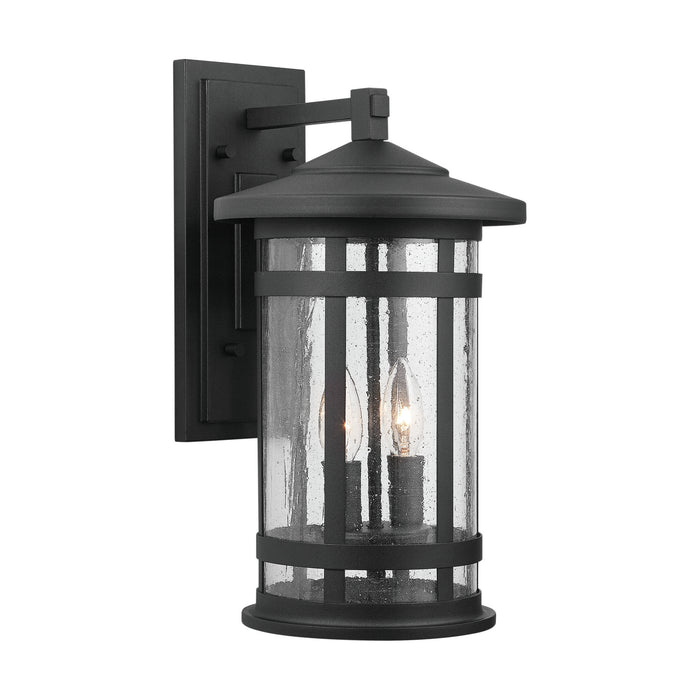 Capital Lighting 935521BK Two Light Outdoor Wall Lantern, Black