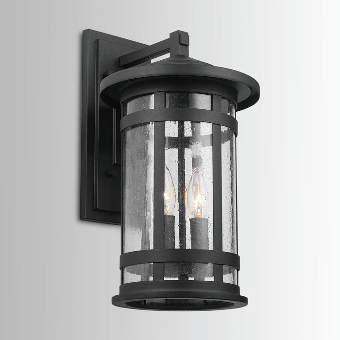 Capital Lighting 935521BK Two Light Outdoor Wall Lantern, Black