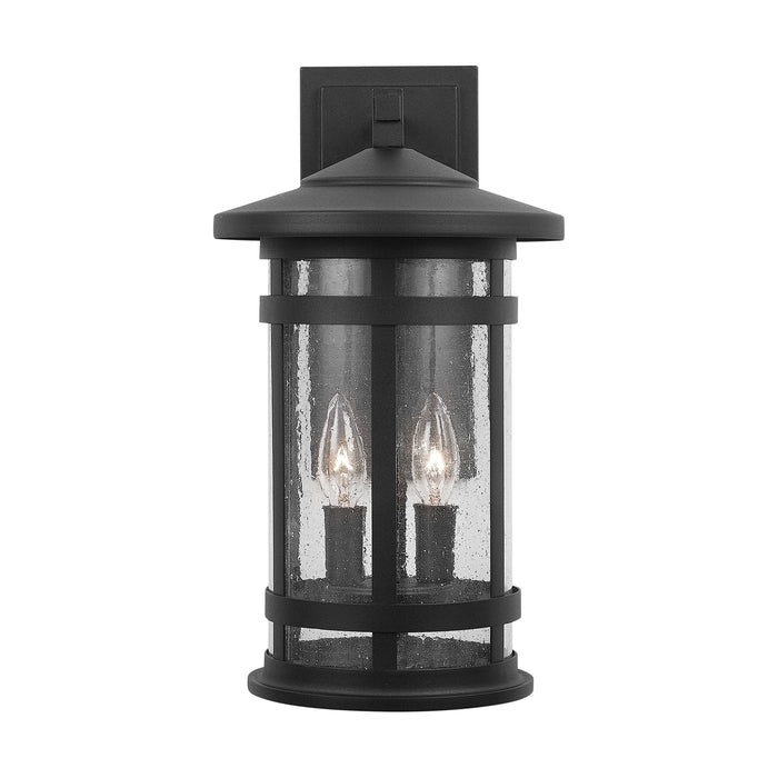 Capital Lighting 935521BK Two Light Outdoor Wall Lantern, Black