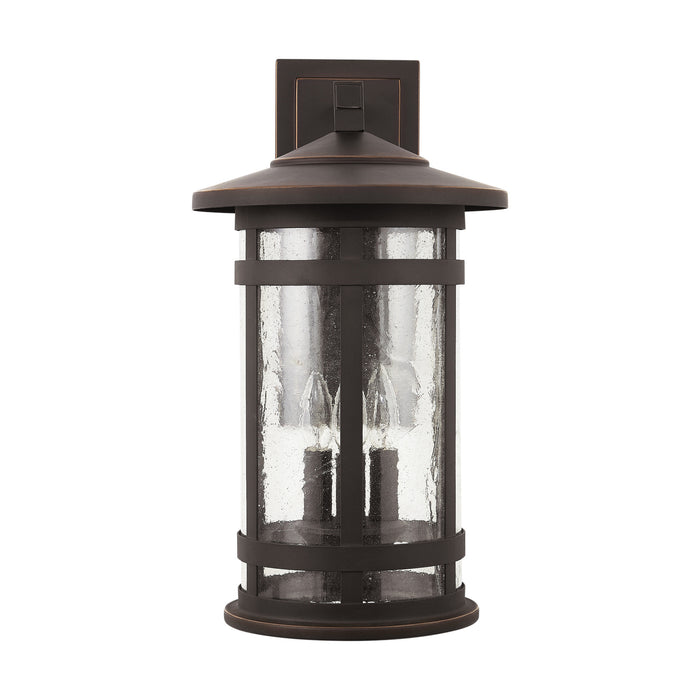 Capital Lighting 935531OZ Three Light Outdoor Wall Lantern, Oiled Bronze