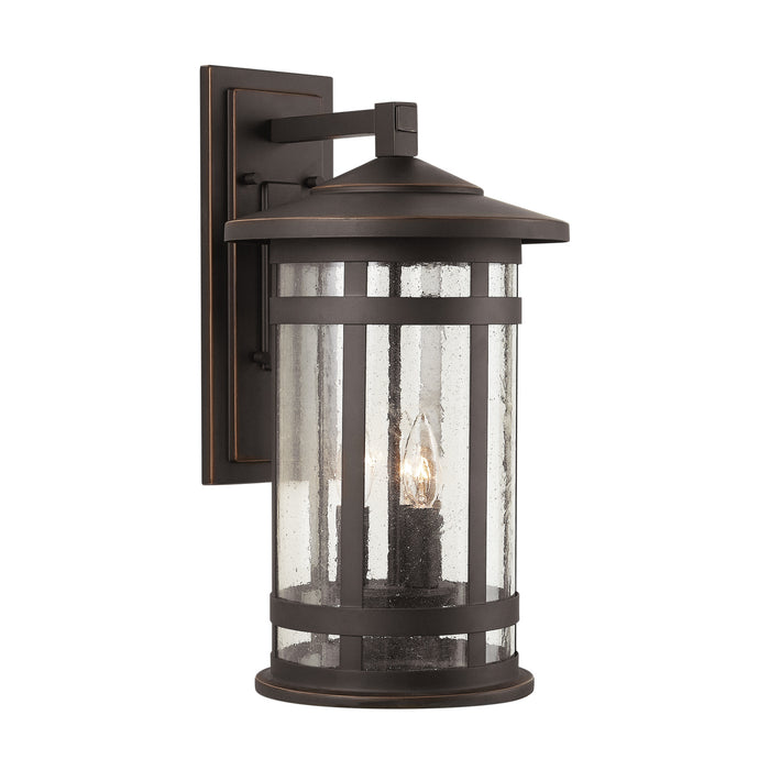 Capital Lighting 935531OZ Three Light Outdoor Wall Lantern, Oiled Bronze
