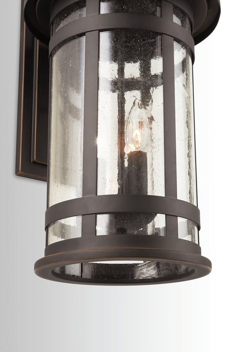 Capital Lighting 935531OZ Three Light Outdoor Wall Lantern, Oiled Bronze