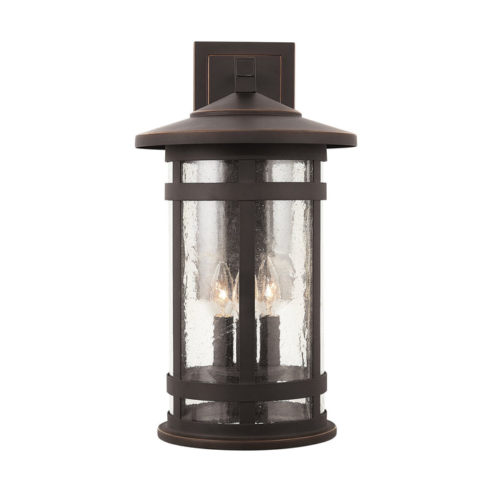 Capital Lighting 935531OZ Three Light Outdoor Wall Lantern, Oiled Bronze