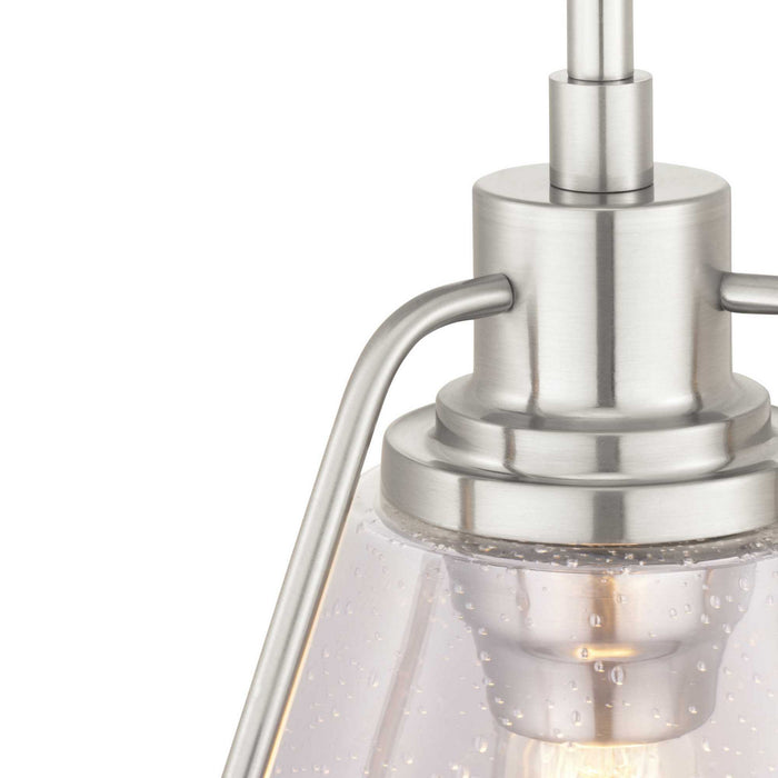 Progress Lighting P500135-009 One Light Pendant, Brushed Nickel