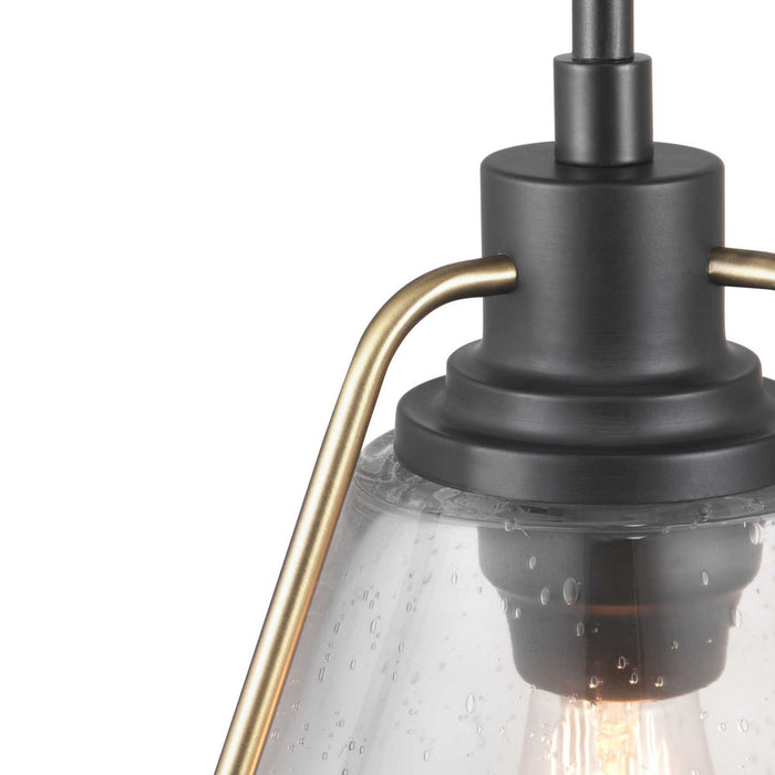 Progress Lighting P500135-020 One Light Pendant, Antique Bronze