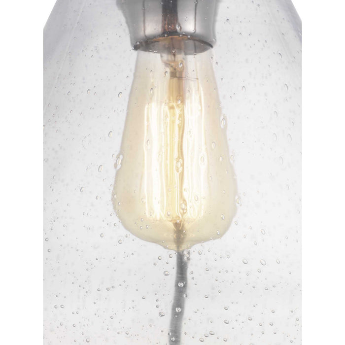 Progress Lighting P500135-104 One Light Pendant, Polished Nickel