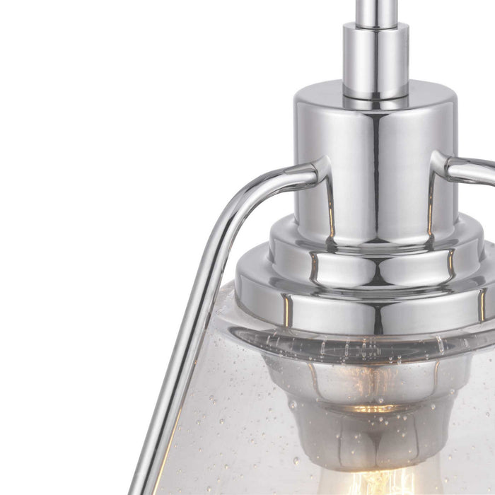 Progress Lighting P500135-104 One Light Pendant, Polished Nickel