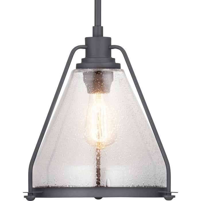 Progress Lighting P500135-143 One Light Pendant, Graphite