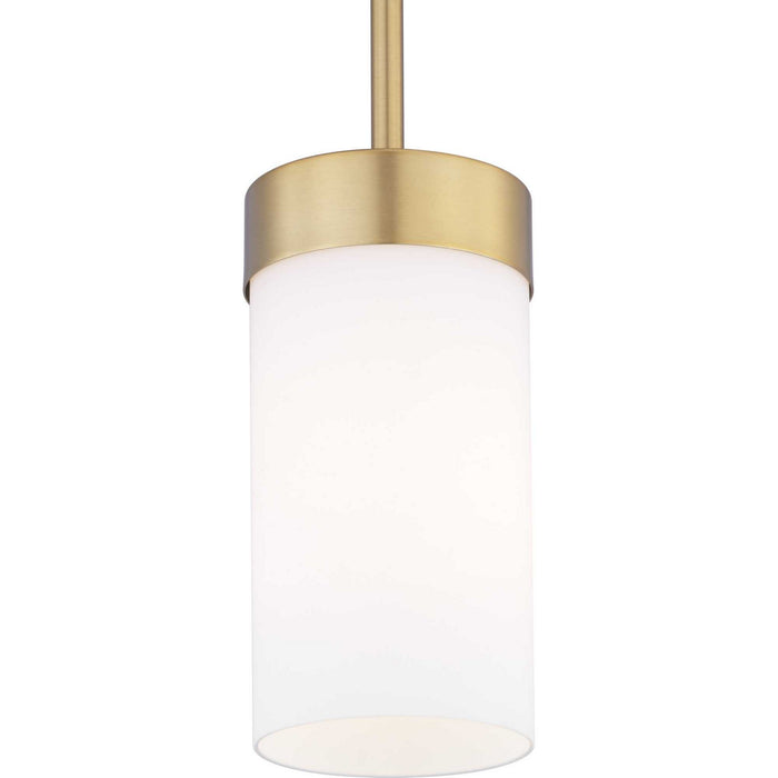 Progress Lighting P500151-109 One Light Mini-Pendant, Brushed Bronze