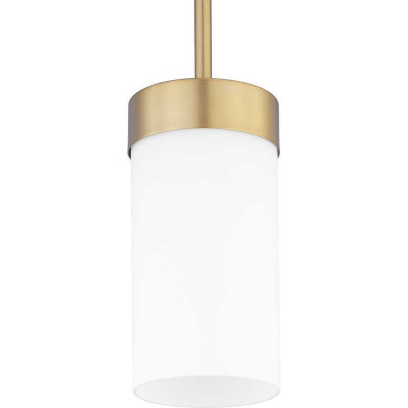 Progress Lighting P500151-109 One Light Mini-Pendant, Brushed Bronze