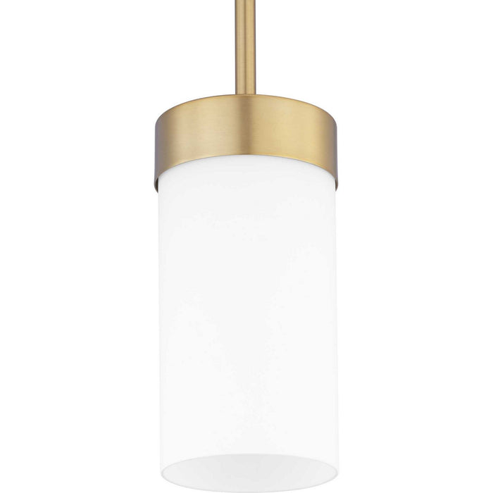 Progress Lighting P500151-109 One Light Mini-Pendant, Brushed Bronze