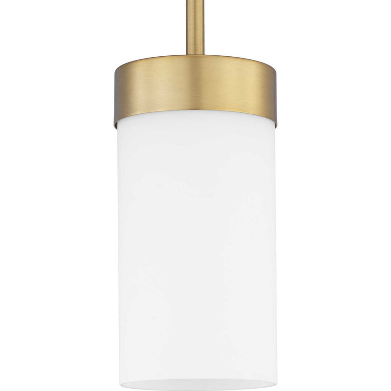 Progress Lighting P500151-109 One Light Mini-Pendant, Brushed Bronze