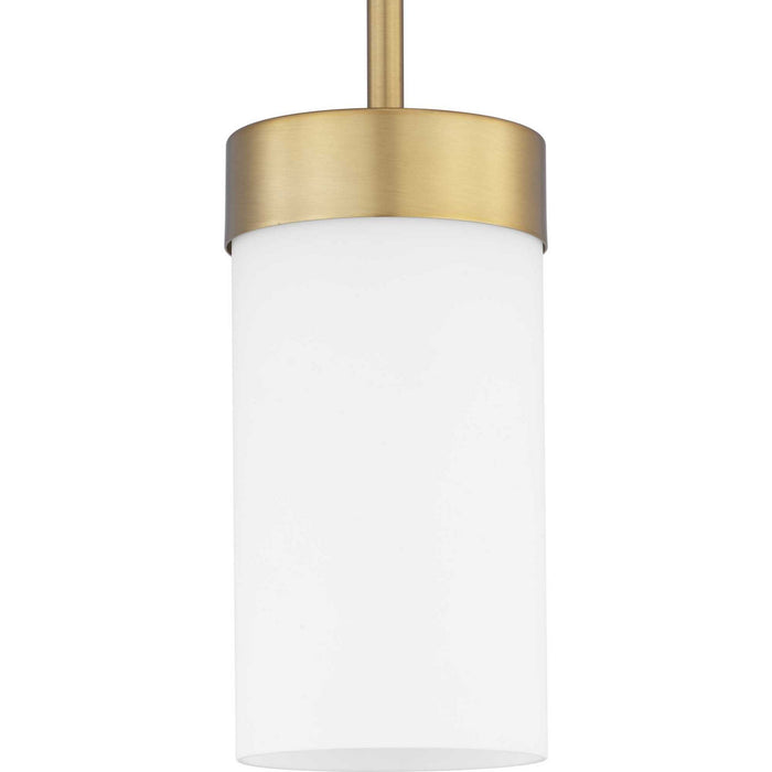 Progress Lighting P500151-109 One Light Mini-Pendant, Brushed Bronze
