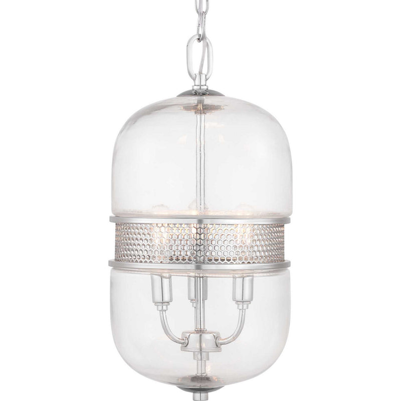 Progress Lighting P500156-015 Three Light Pendant, Polished Chrome