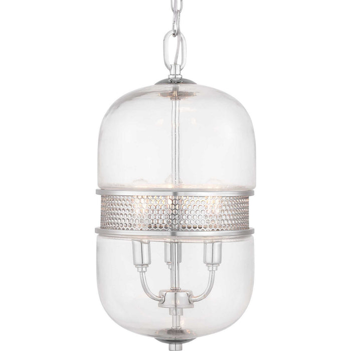 Progress Lighting P500156-015 Three Light Pendant, Polished Chrome