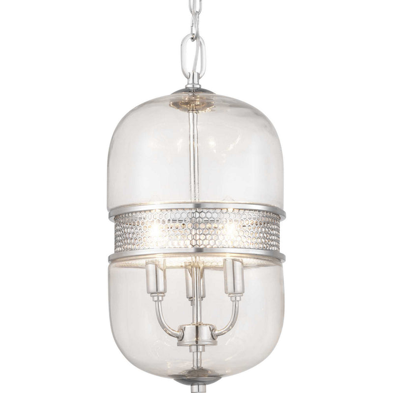Progress Lighting P500156-015 Three Light Pendant, Polished Chrome