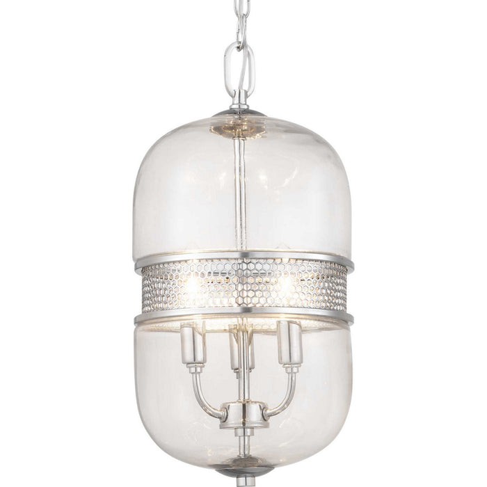 Progress Lighting P500156-015 Three Light Pendant, Polished Chrome