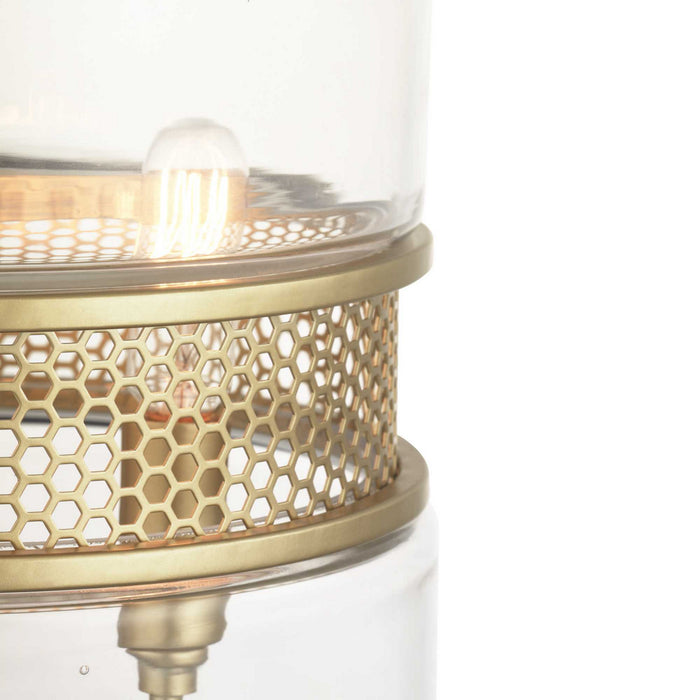 Progress Lighting P500156-078 Three Light Pendant, Vintage Gold
