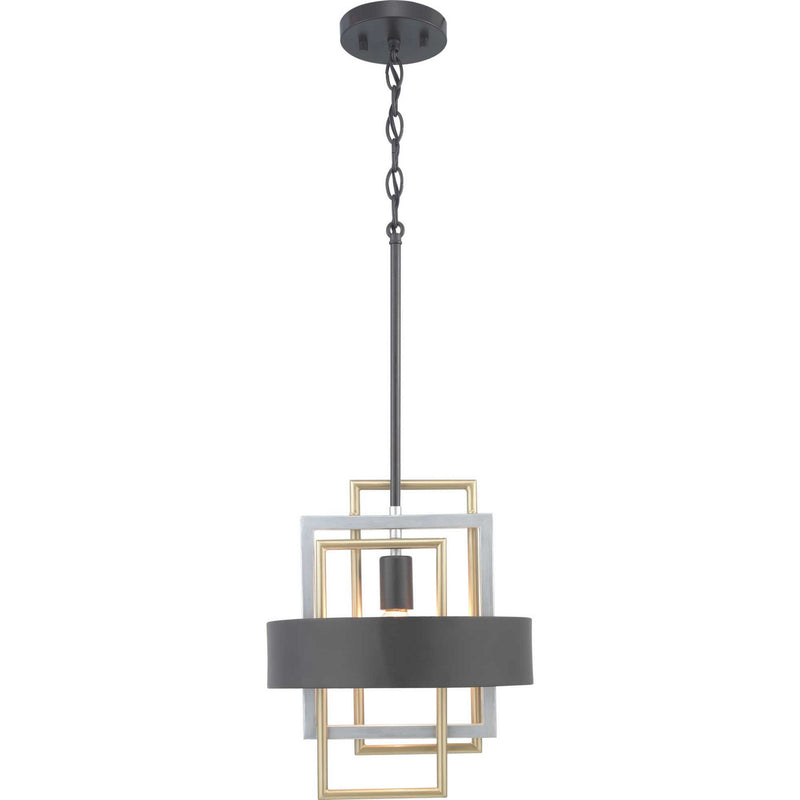 Progress Lighting P500173-031 One Light Mini-Pendant, Black