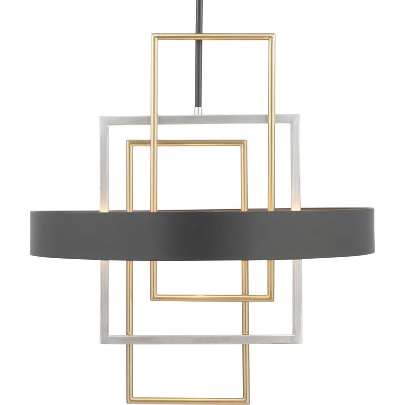 Progress Lighting P500174-031 Six Light Pendant, Black