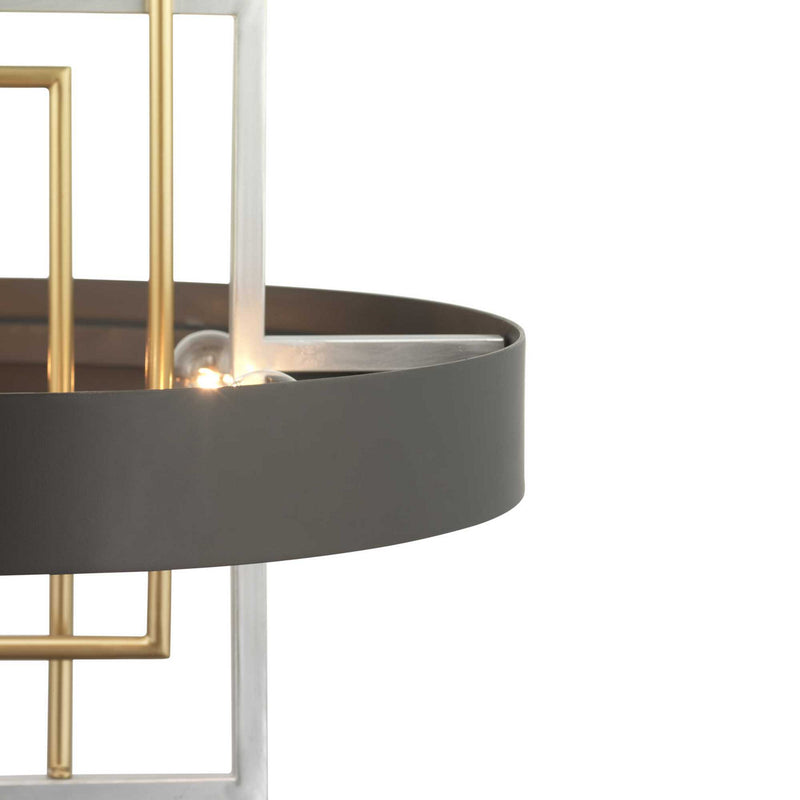 Progress Lighting P500174-031 Six Light Pendant, Black