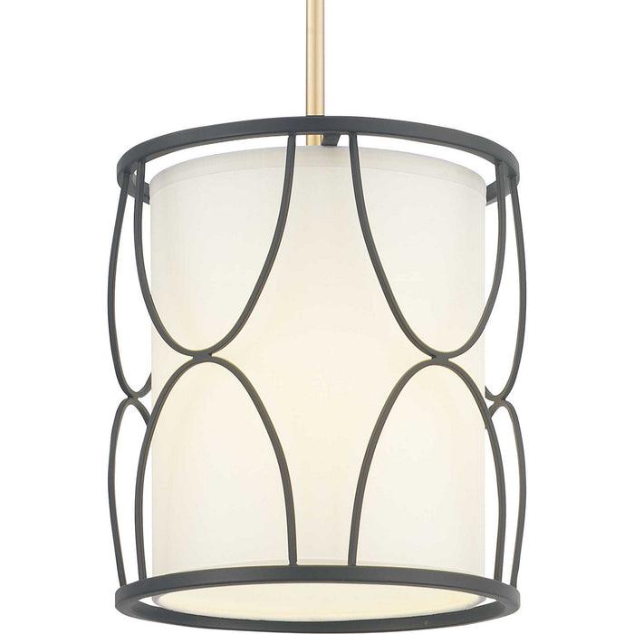 Progress Lighting P500176-031 One Light Mini-Pendant, Black