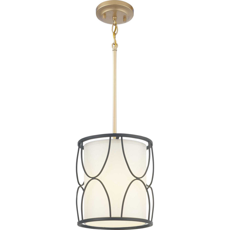 Progress Lighting P500176-031 One Light Mini-Pendant, Black