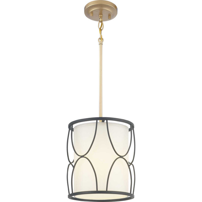 Progress Lighting P500176-031 One Light Mini-Pendant, Black