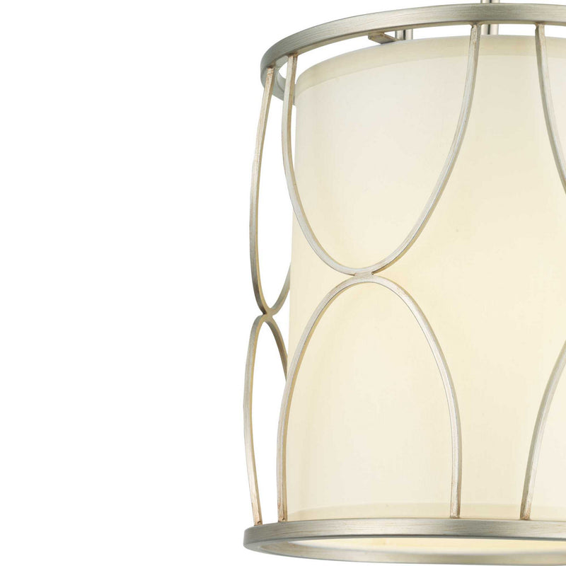 Progress Lighting P500176-134 One Light Mini-Pendant, Silver Ridge