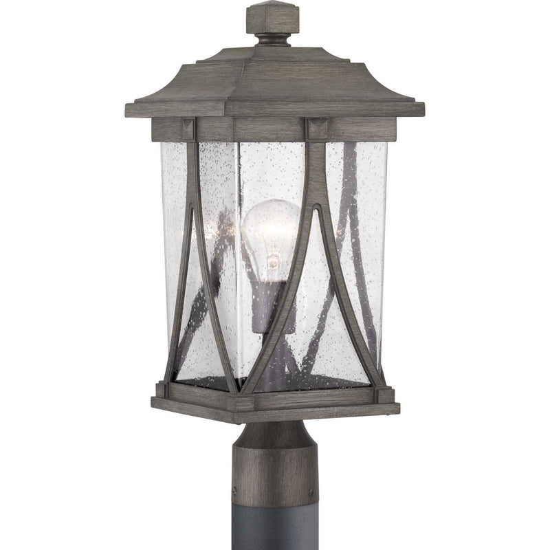 Progress Lighting P540011-103 One Light Post Lantern, Antique Pewter