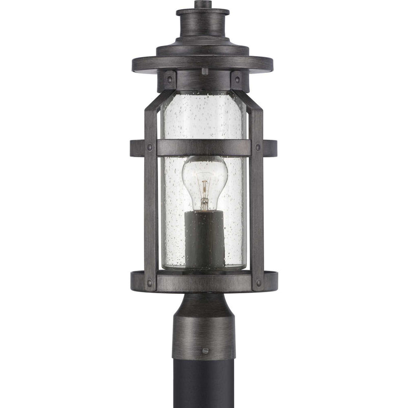 Progress Lighting P540031-103 One Light Post Lantern, Antique Pewter